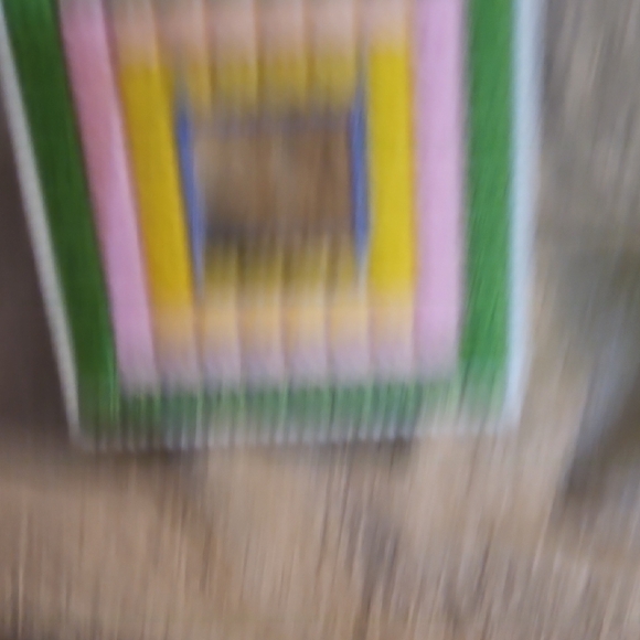 Colorful Bunny and Eggs Homemade Tissue Box Cover - Picture 3 of 4